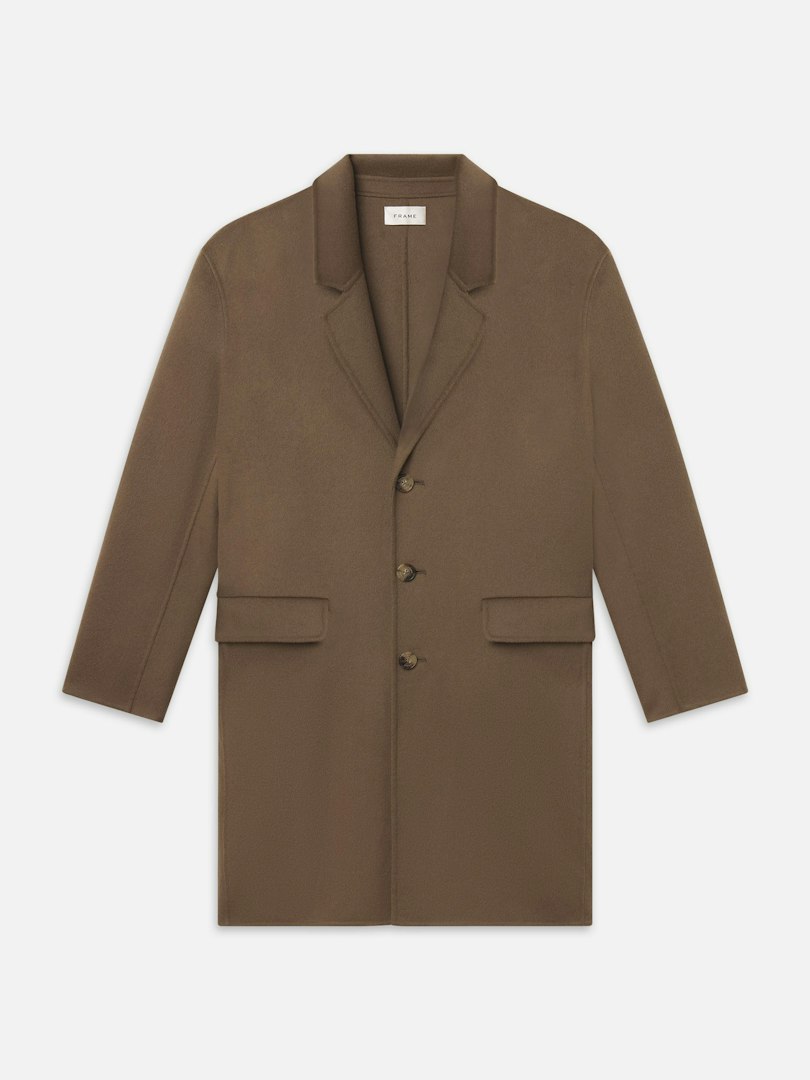 FRAME Men's Double Face Wool Overcoat Size Medium
