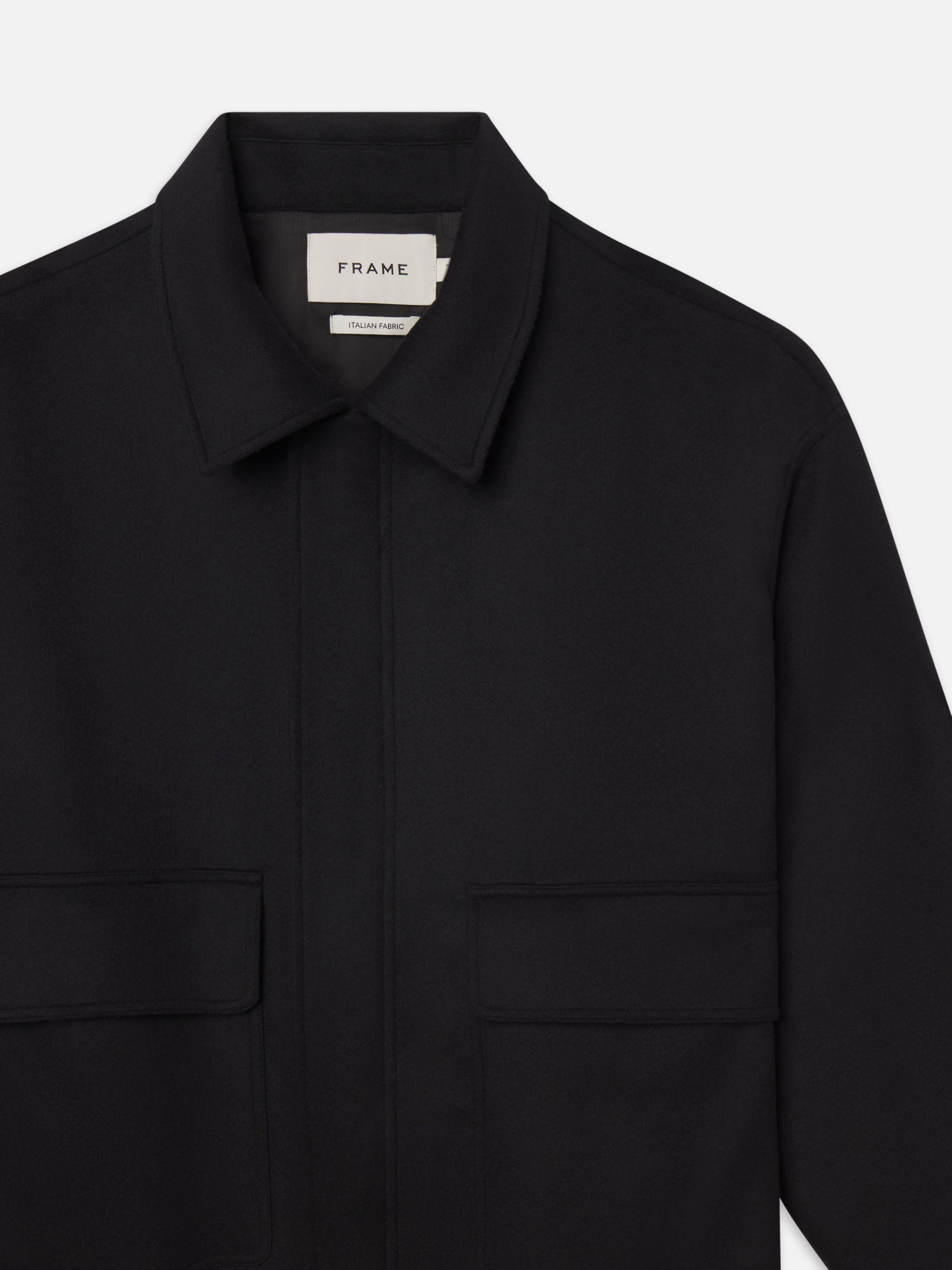 完売SEE SEE WOOL BLOUSON BLACK size M YOKE/ FRONT ZIP BLOUSON 