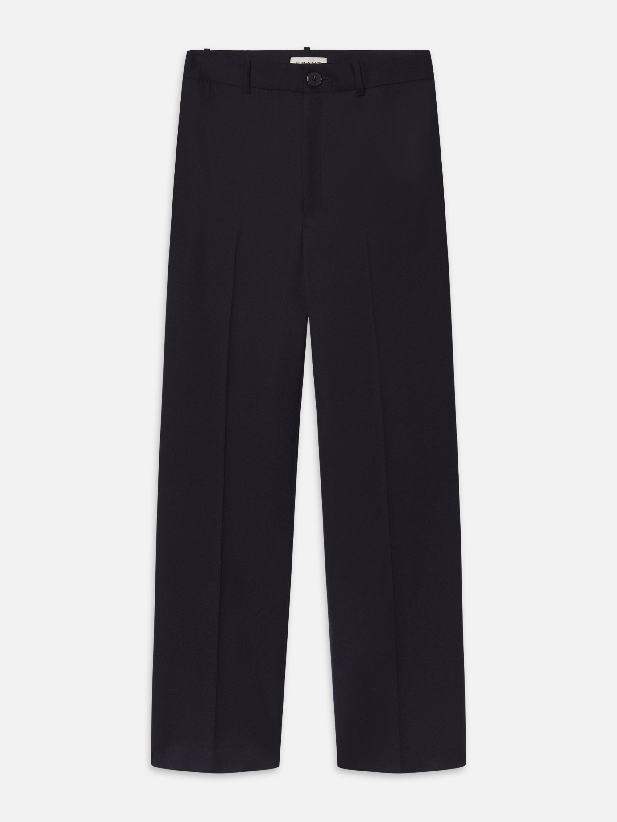 Frame Straight Leg Trouser Pants In Blue
