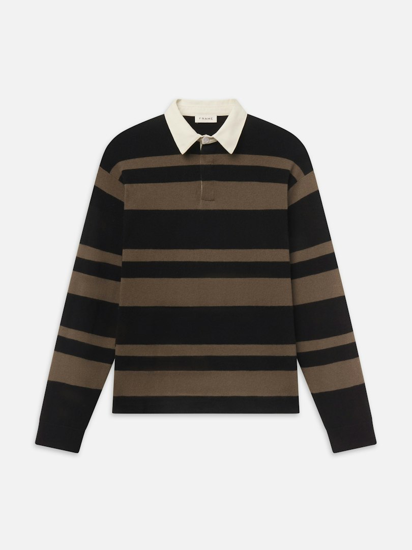 FRAME Men's Rugby Polo Sweater Size Large