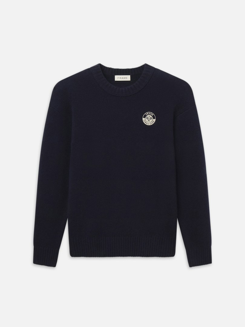 FRAME Men's Cashmere Sweater Navy Size Medium