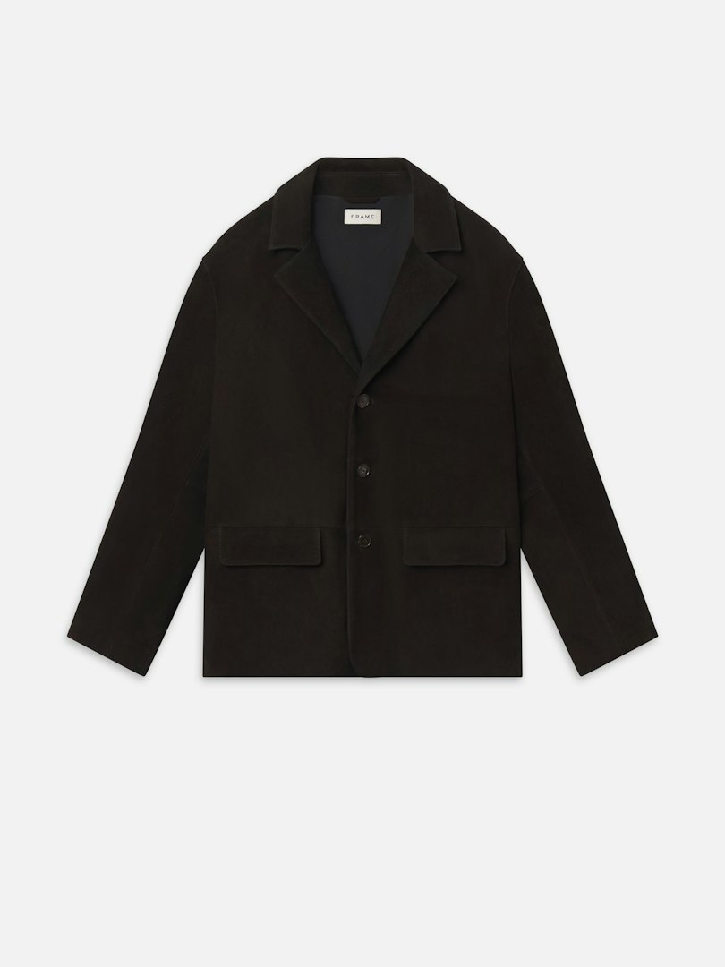 FRAME Men's Suede Blazer Leather Size Medium