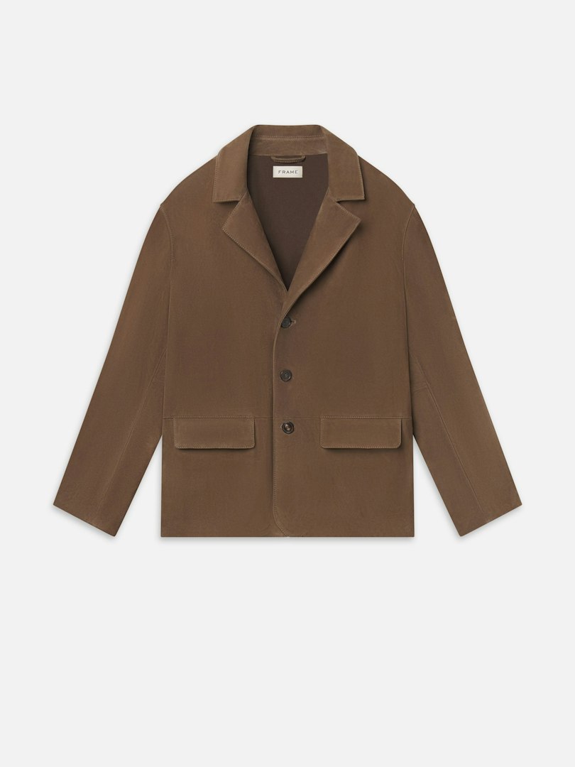 FRAME Men's Suede Blazer Leather Size Large