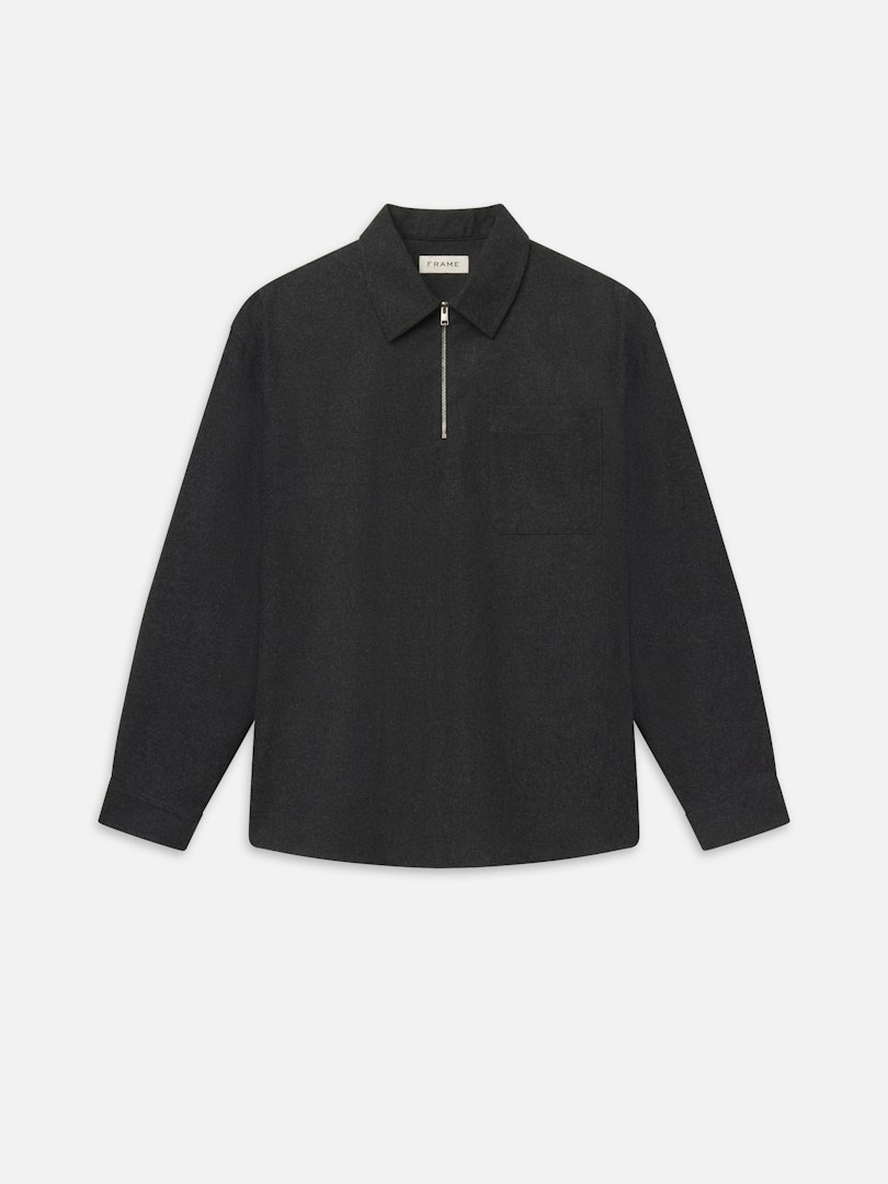 FRAME Men's Half Zip Overshirt Size XS