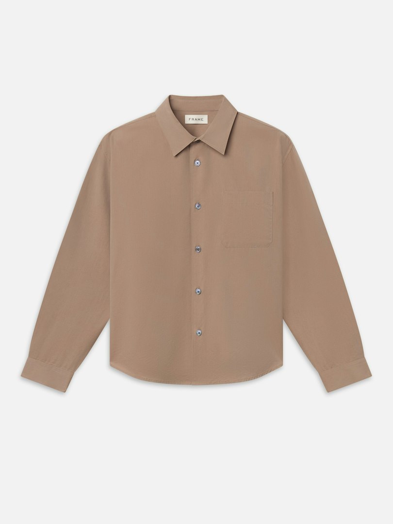 FRAME Men's Soft Shirt Warm Mauve Size Medium