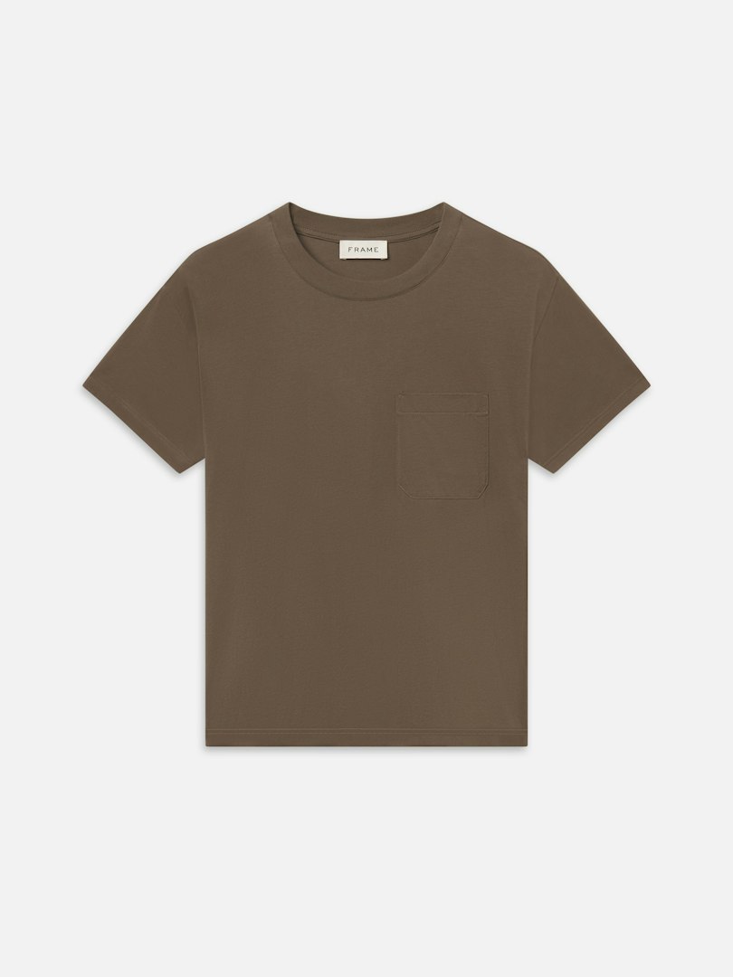 FRAME Men's Relaxed Pocket T-Shirt Cotton Size Large
