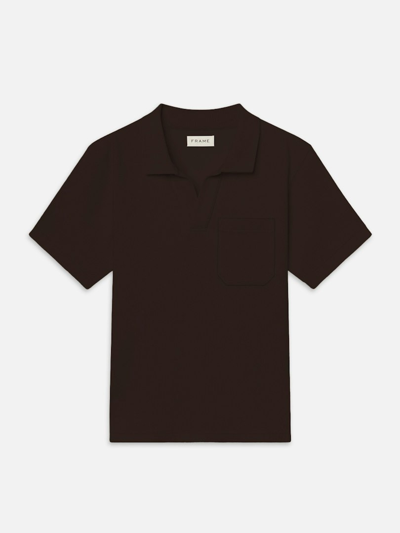 FRAME Men's Textured Polo Size Large