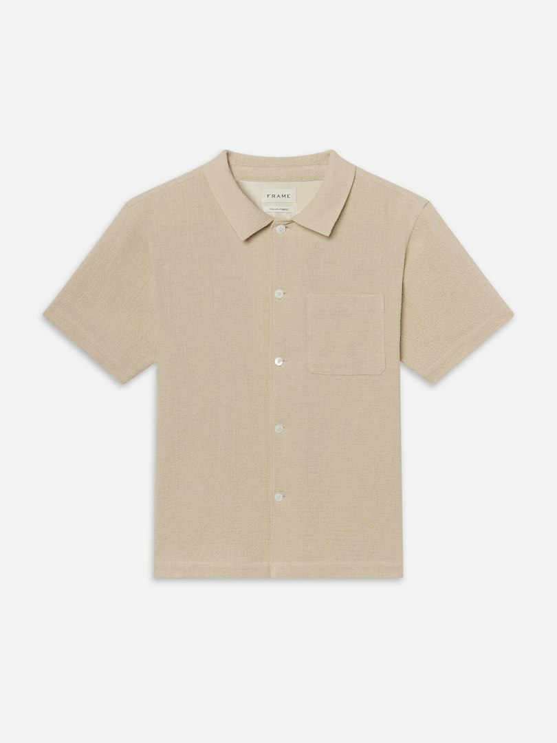 FRAME Women's Open Weave Shirt Cotton Size Small