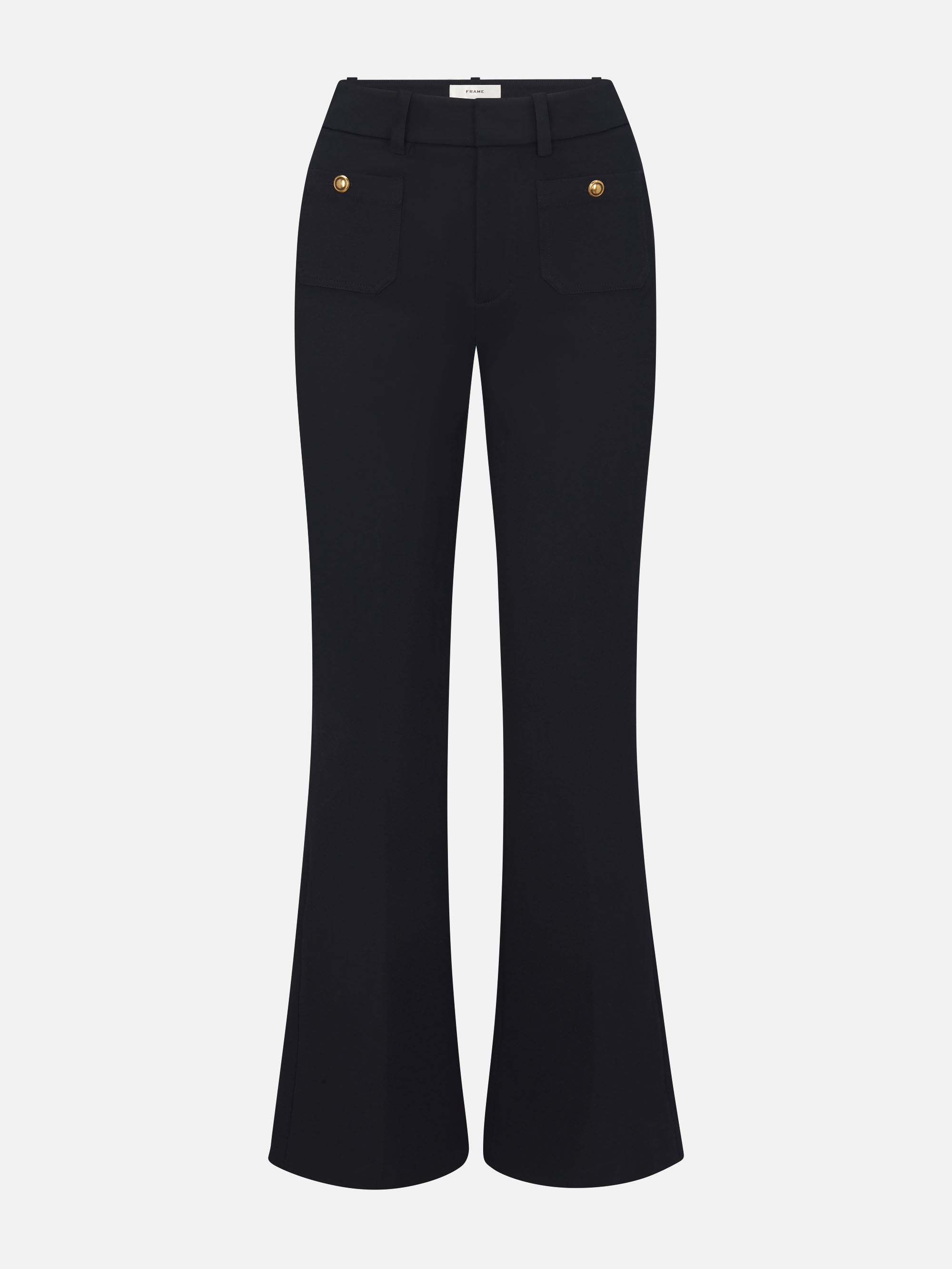 Frame Women's The Pixie Flare Trouser Shrunken Pocket Pants