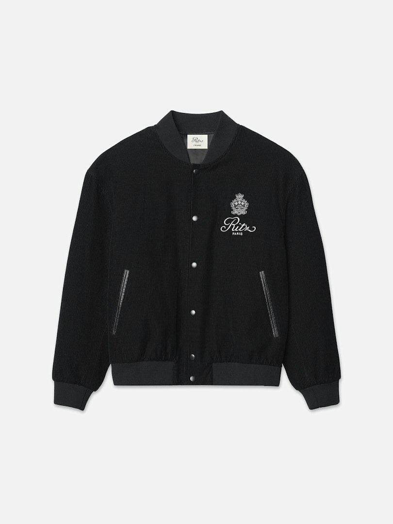 FRAME Ritz Men's Corduroy Jacket Black Cotton Size Small