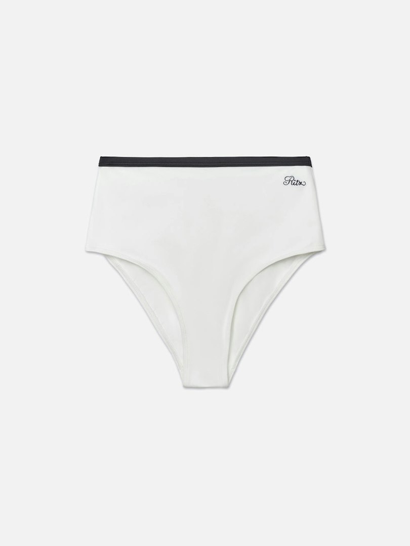 FRAME Women's Ritz Women's Bikini Bottom White Size Medium