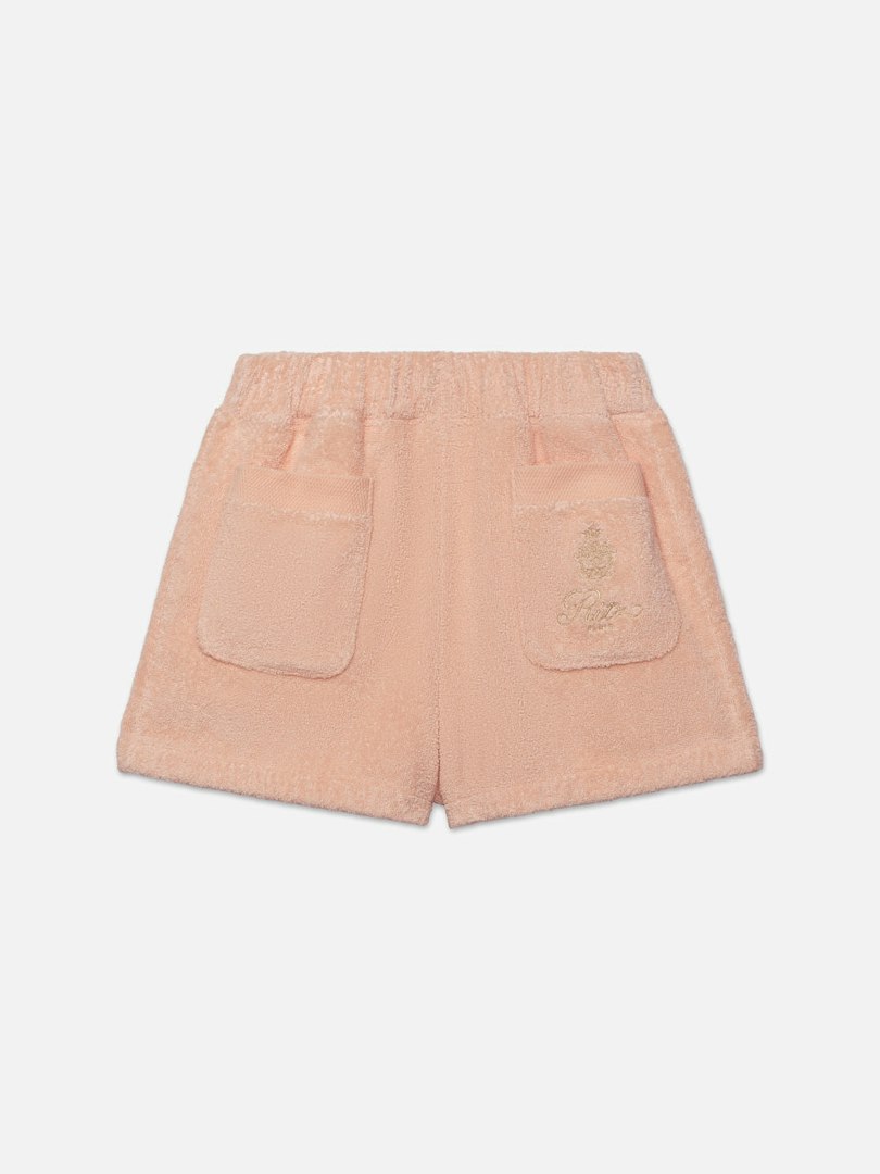 FRAME Ritz Women's Terry Shorts Ritz Pink Cotton Size XL