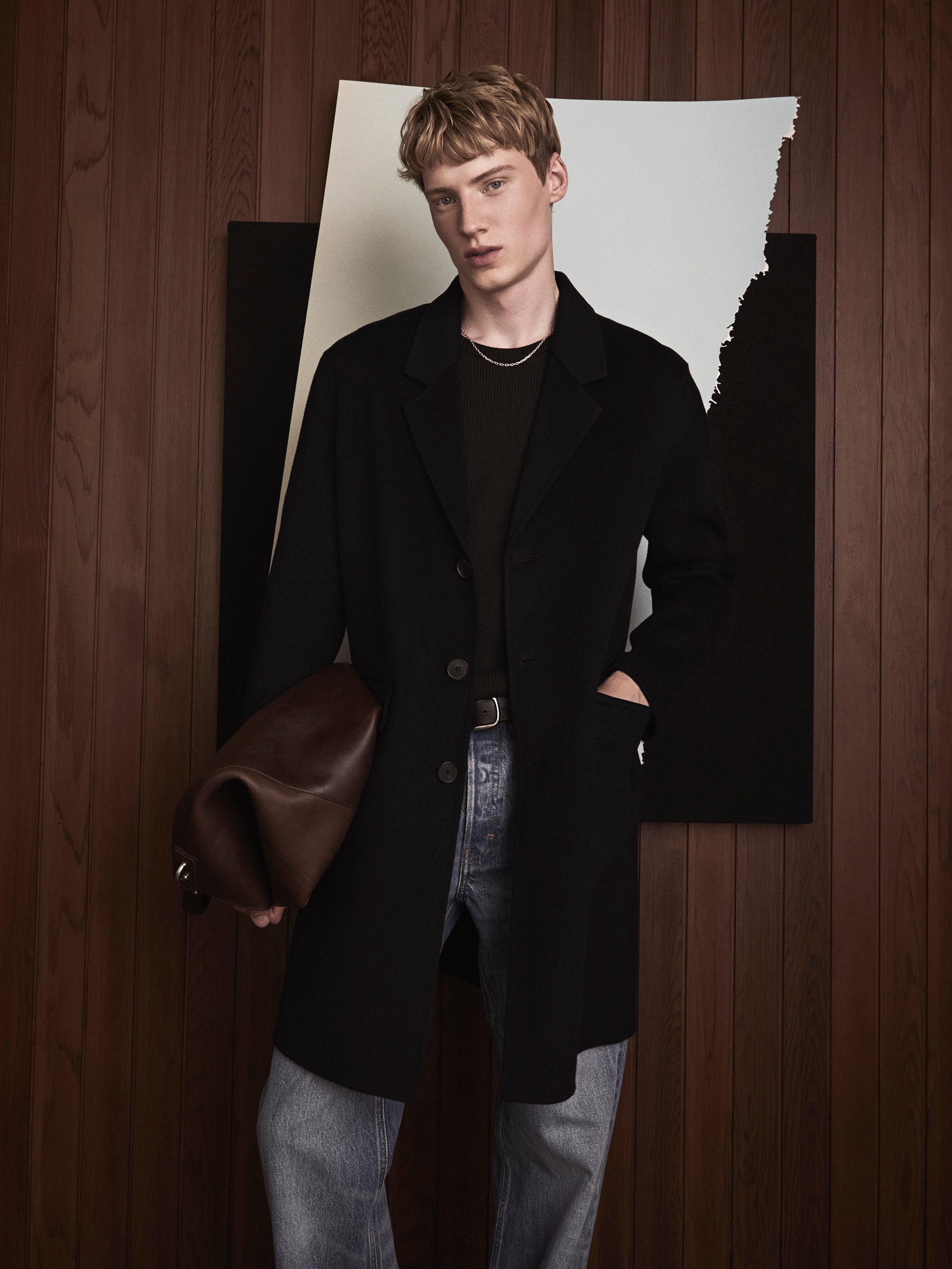 DOUBLE FACE WOOL OVERCOAT DARK NAVY – FRAME
