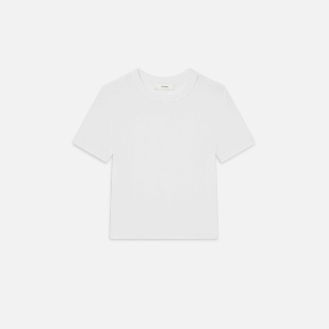 FRAME Women's The Rib Baby T-Shirt Size Small