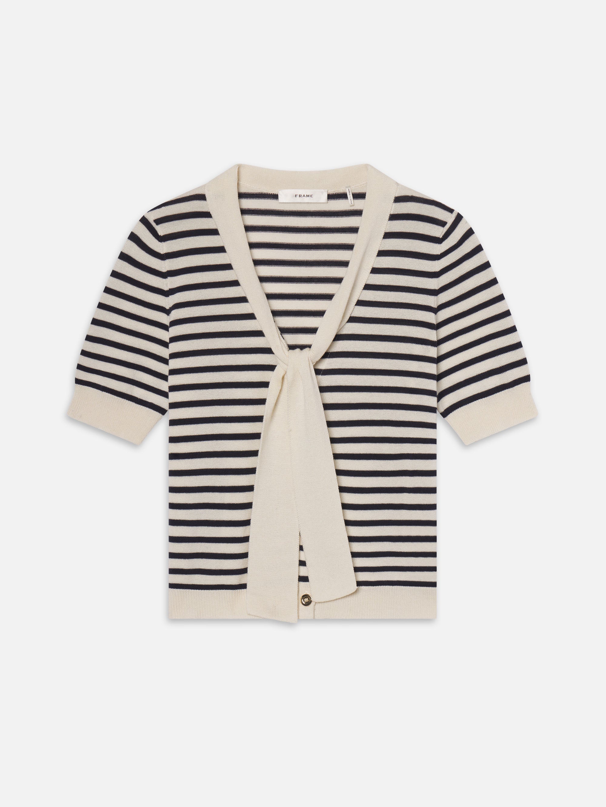 THE SAILOR TIE CARDI NAVY MULTI – FRAME
