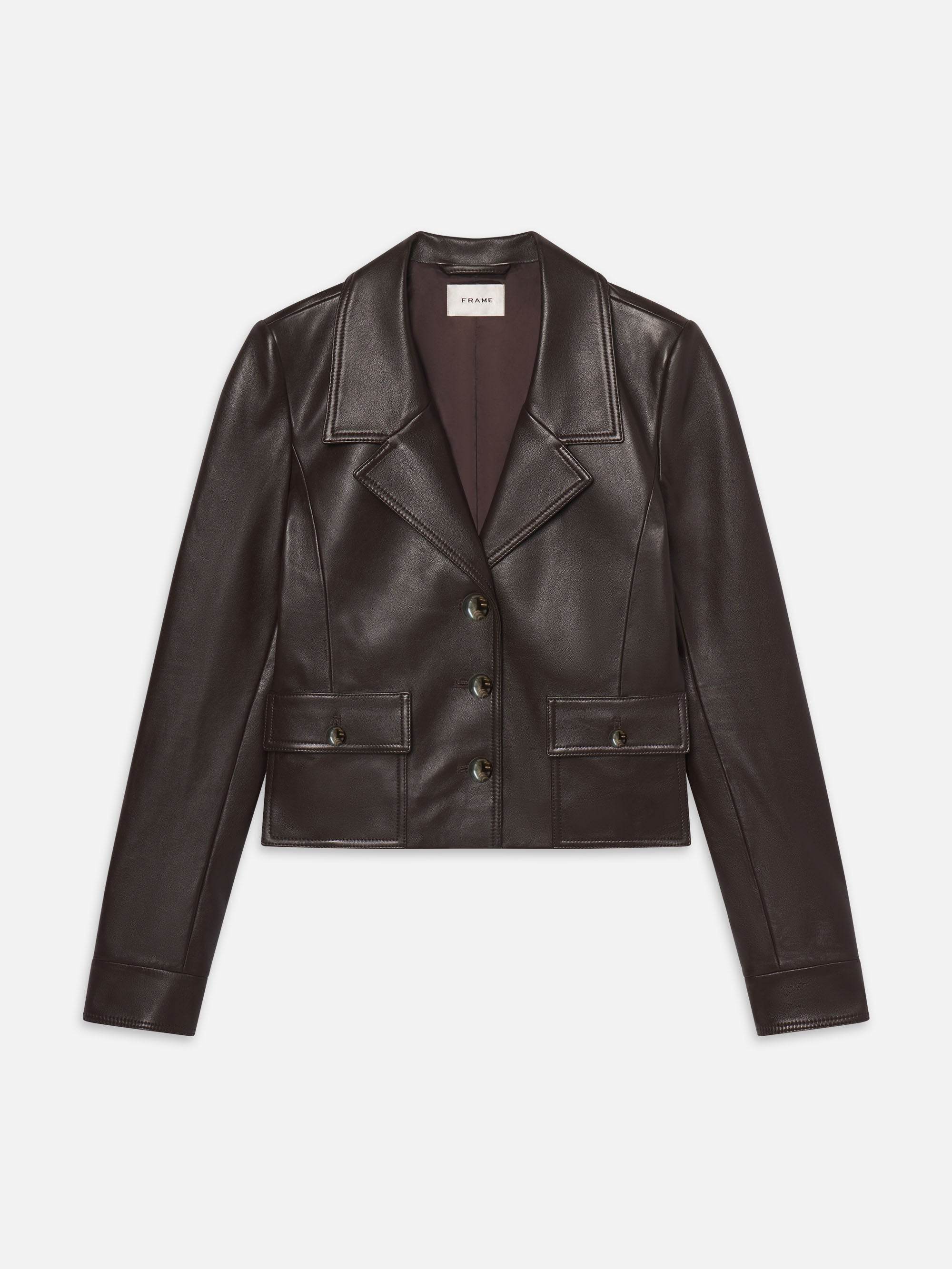 Frame The Leathered Cuffed Jacket