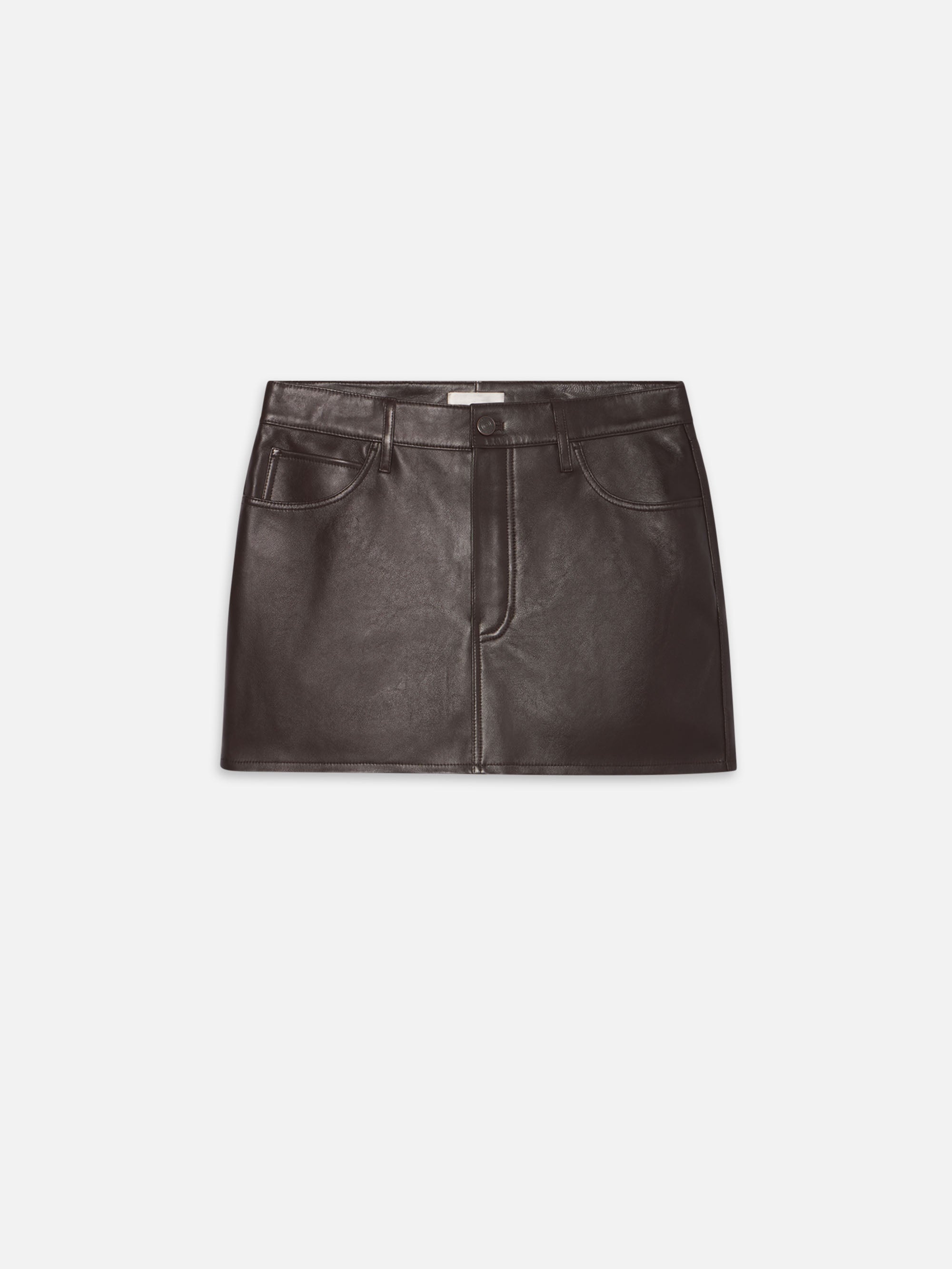 Frame The Leather Miniskirt