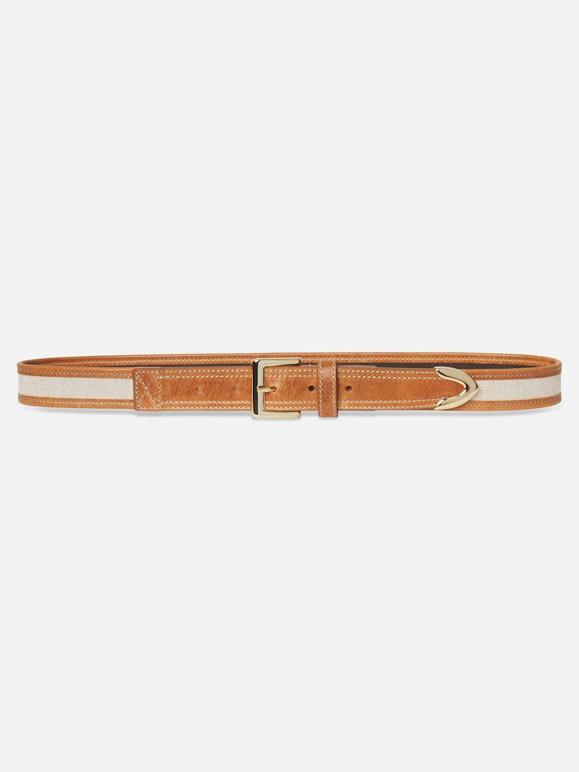 FRAME Women's The Riviera Belt Light Camel Leather Size XS