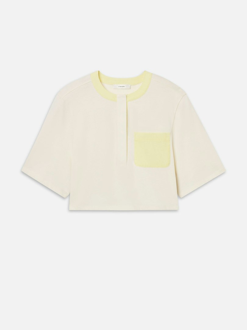 FRAME Women's The Bodega T-Shirt Lemon Multi Size Medium