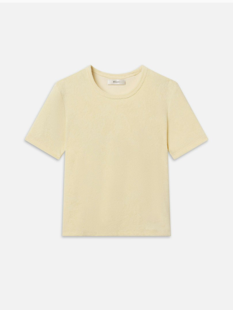 FRAME Women's The Terry Baby T-Shirt Size Small