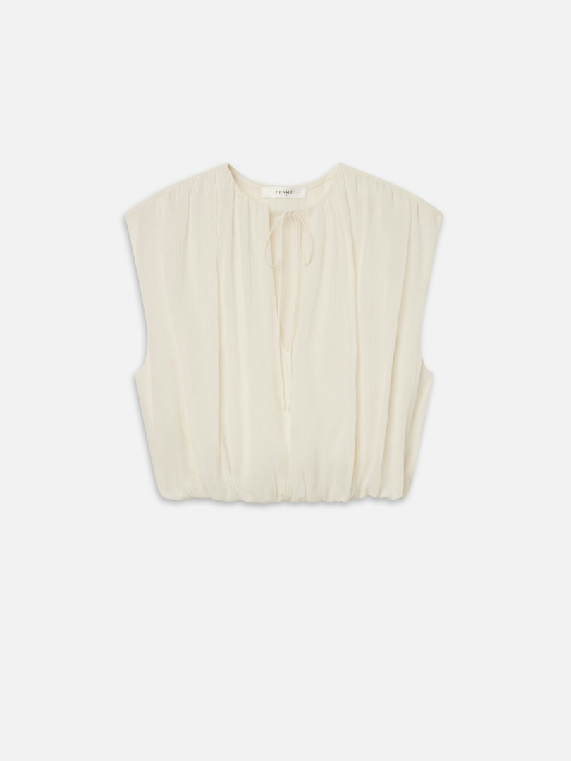 FRAME Women's The Wave Top Cream Size Medium
