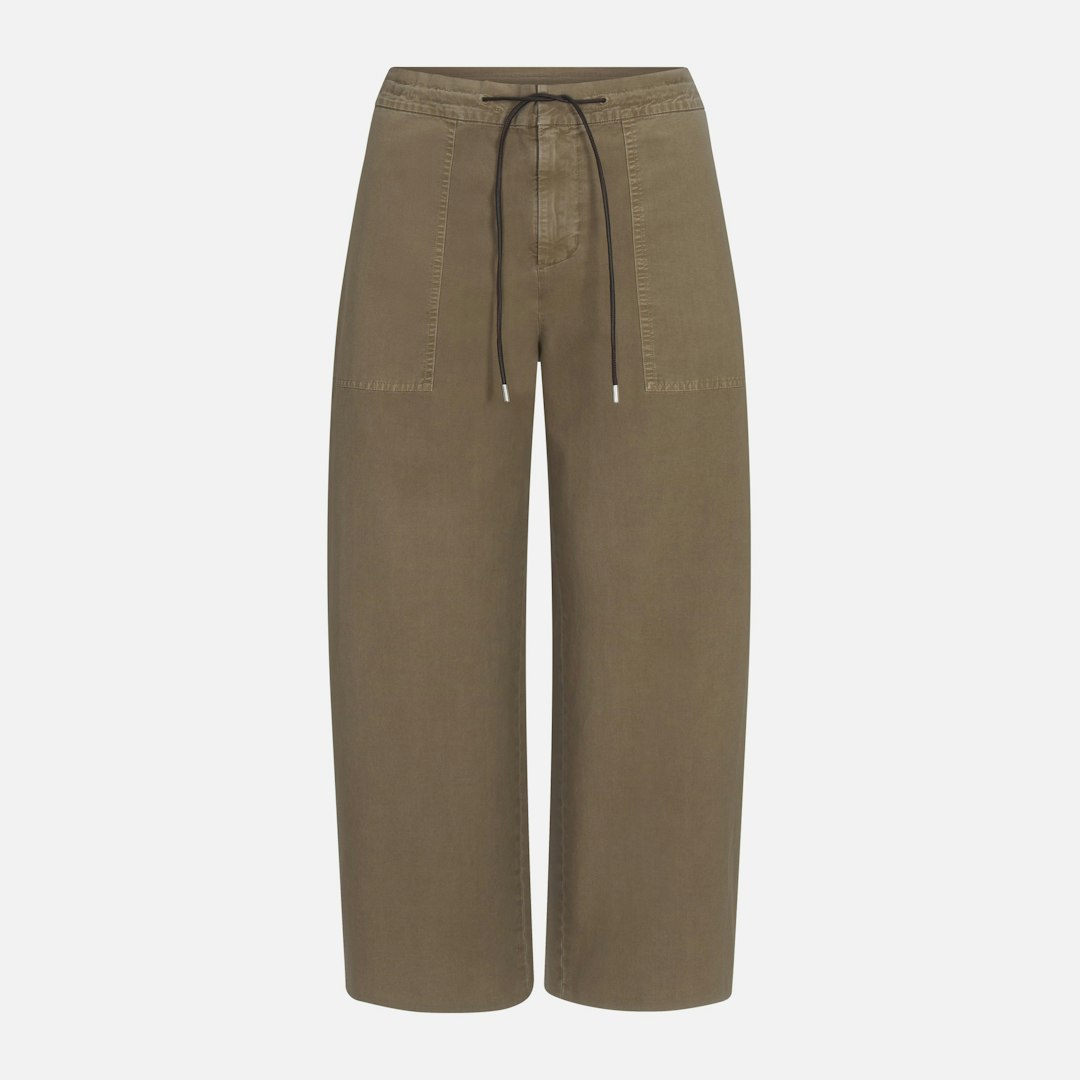 FRAME Women's The Gallery Pants Army Cotton Size 12