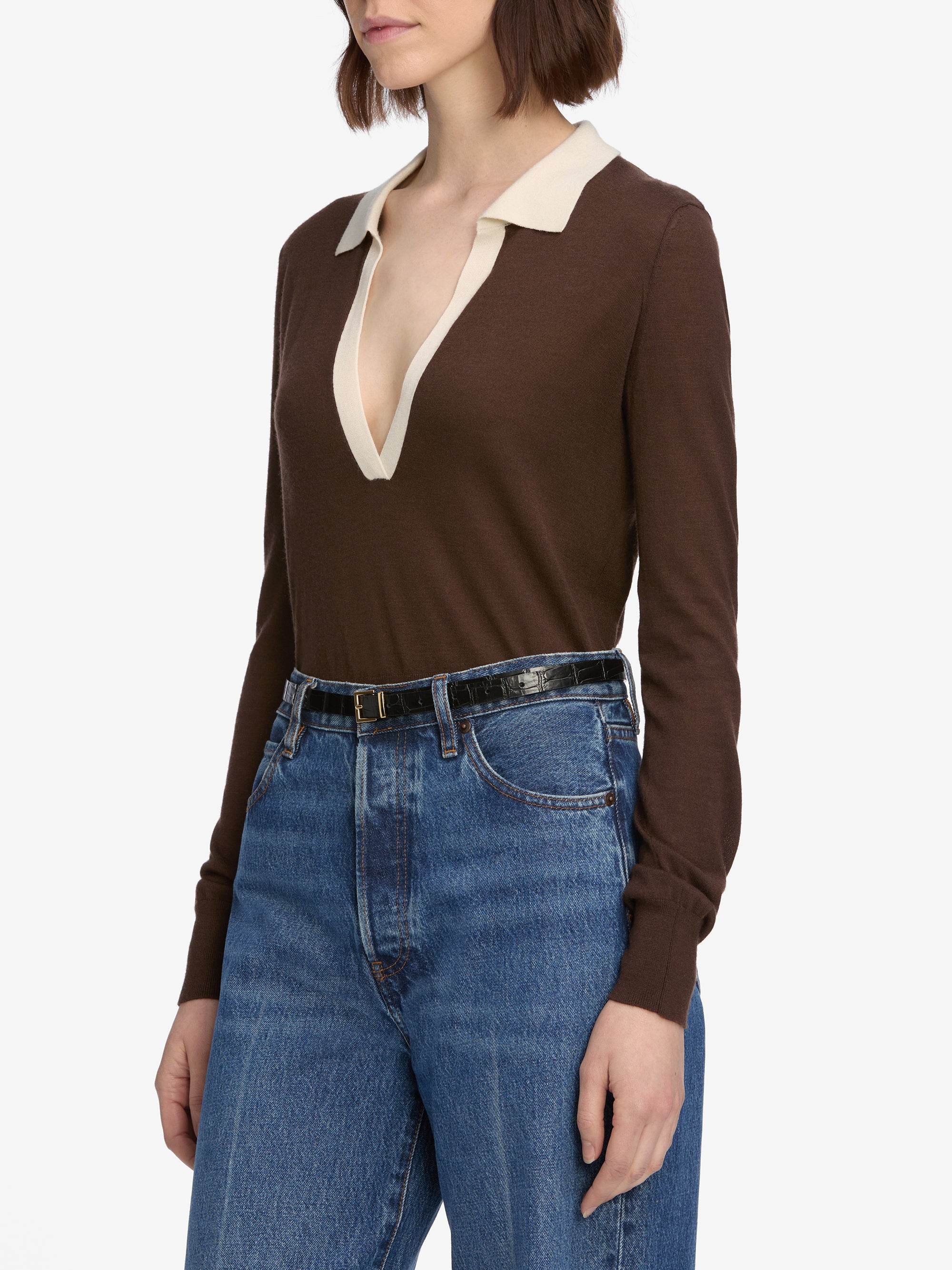 トップス mfpen Formal Polo coffee MFPEN Formal Polo - Coffee | TheRoom