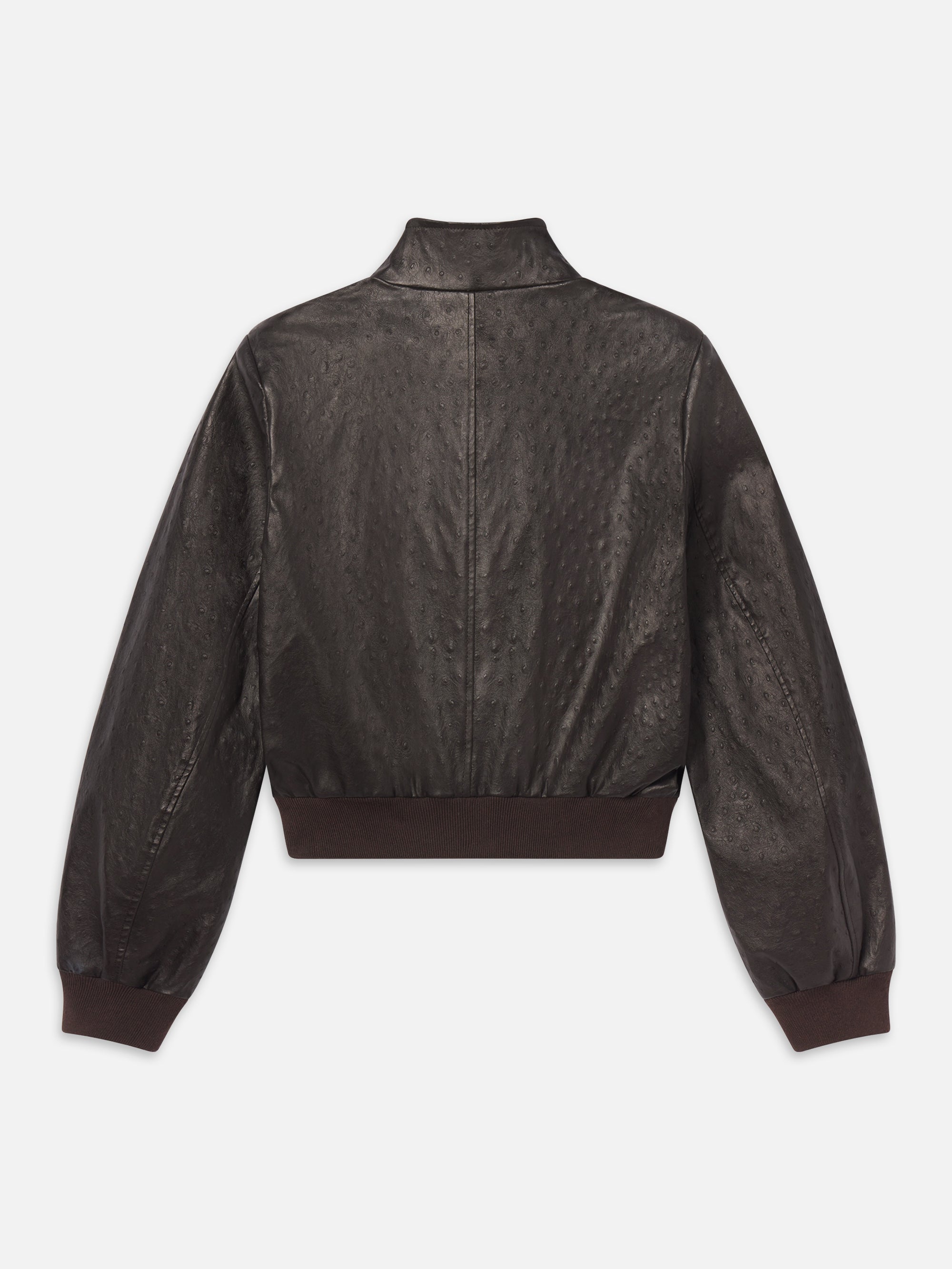 【半額】FTC LEATHER HARRINGTON JACKE 100% Leather Harrington Jacket in Black
