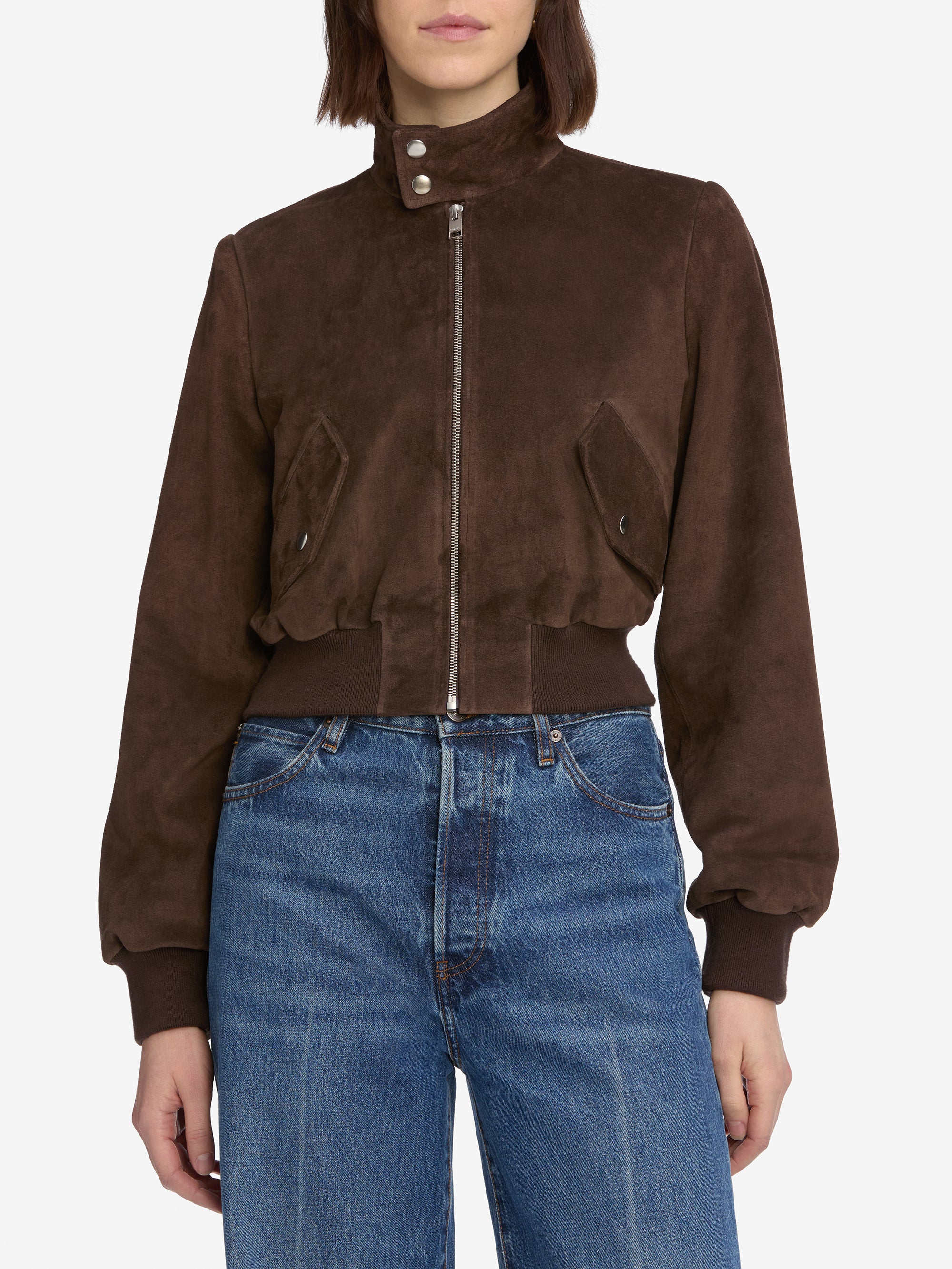 ジャケット・アウター 90s fake suede gshort Harrington jacket THE SUEDE HARRINGTON JACKET COFFEE – FRAME