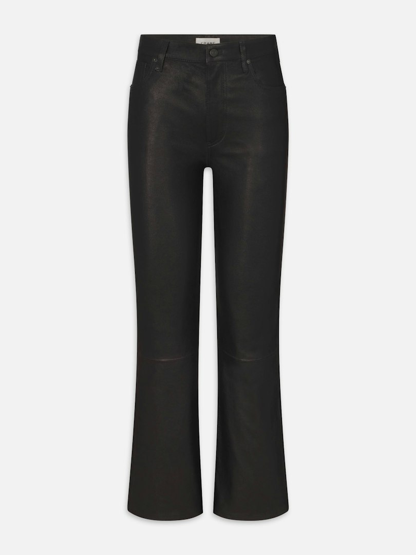 FRAME Women's The Leather Reboot Crop Pants Size 28