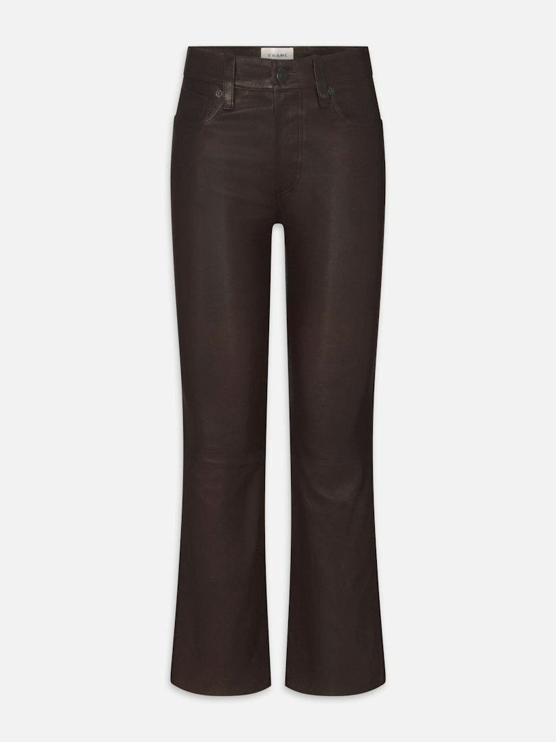 FRAME Women's The Leather Reboot Crop Pants Size 29