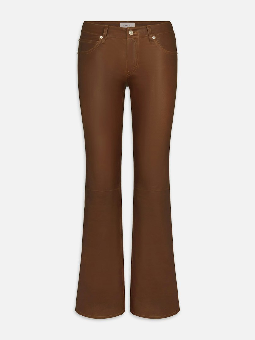 FRAME Women's The Leather Rodeo Pants Denim Size 24
