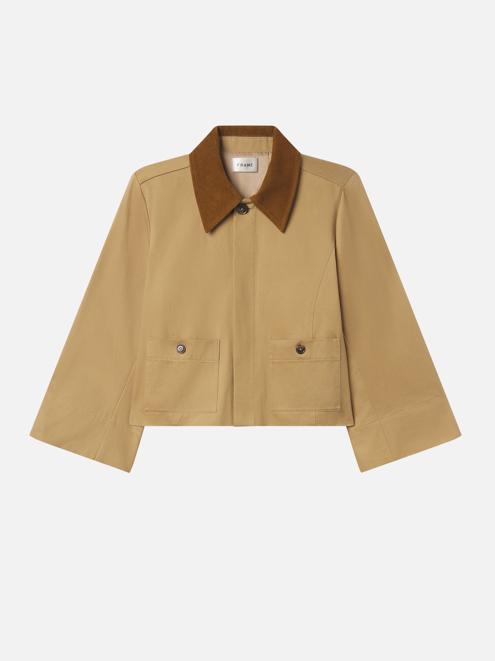 タイムセール　完売Lサイズ　2024AW Short Trench Jacket SHORT TRENCH JACKET KHAKI – FRAME