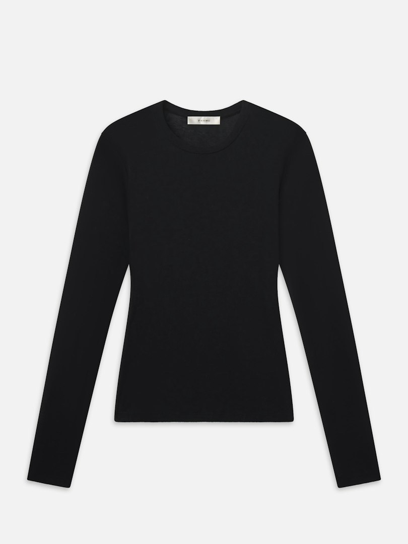 FRAME Women's The Shadow Tunic Black Cotton Size Small