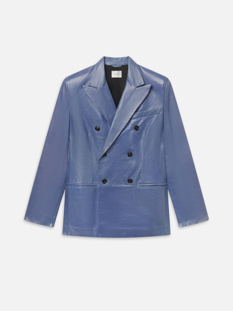 FRAME Women's The Leather Boulevard Blazer Size 2