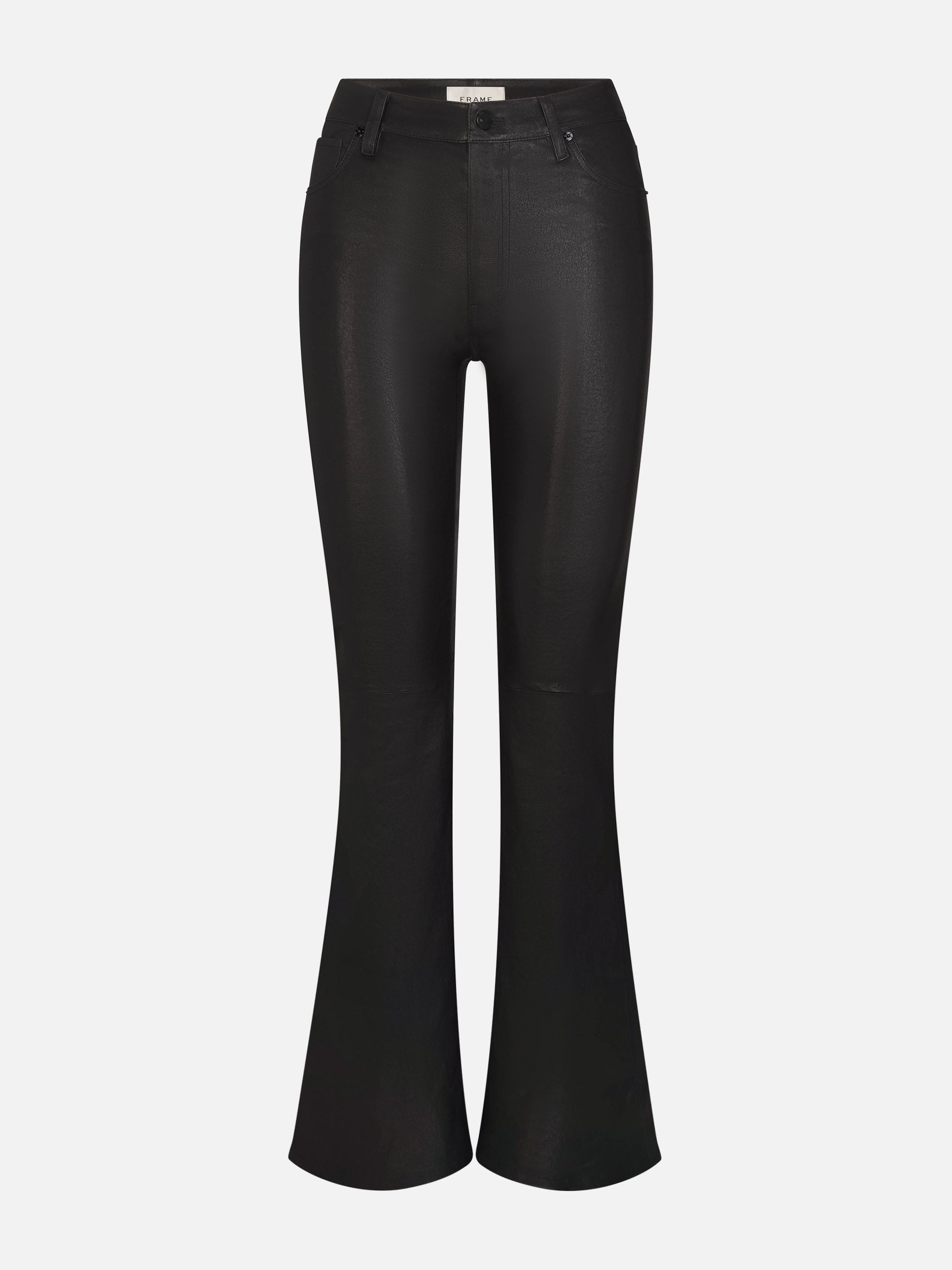 Frame Women's The Leather Flare Pants In Black