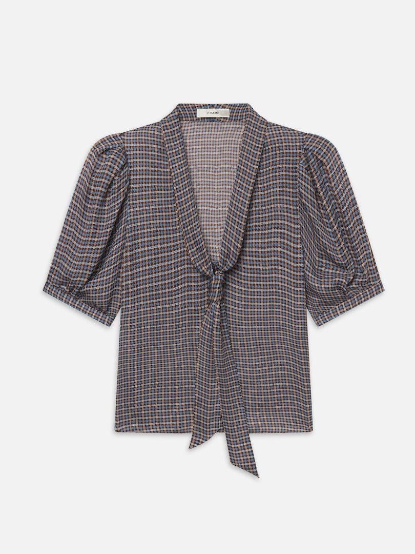 FRAME Women's The Sonnet Blouse Top Silk Size Small