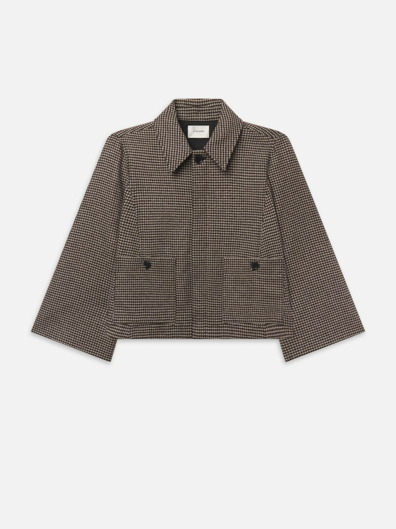 FRAME Women's The Wool Mini Swing Jacket Size XL