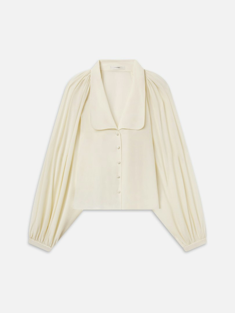 FRAME Women's The Silk Gala Shirt Size Medium