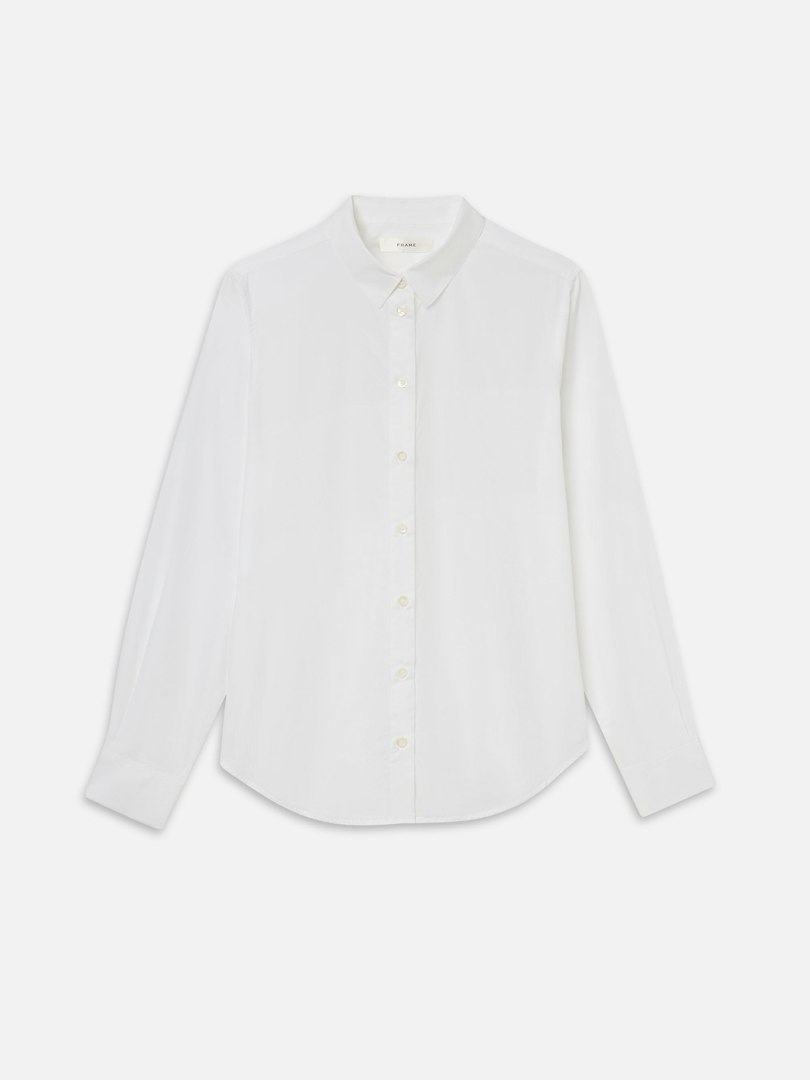 FRAME Women's The Classic Shirt White Size Medium