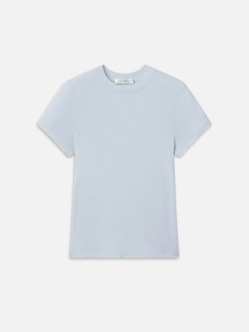 FRAME Women's The Rib Baby T-Shirt Size Large