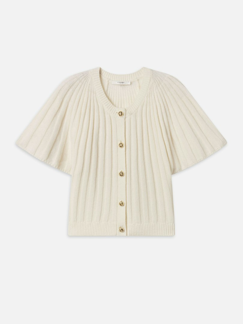 FRAME Women's The Flutter Cardi Wool Size Large