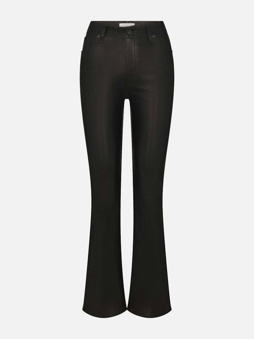 FRAME Women's The Leather Reboot Pants Black Size 28