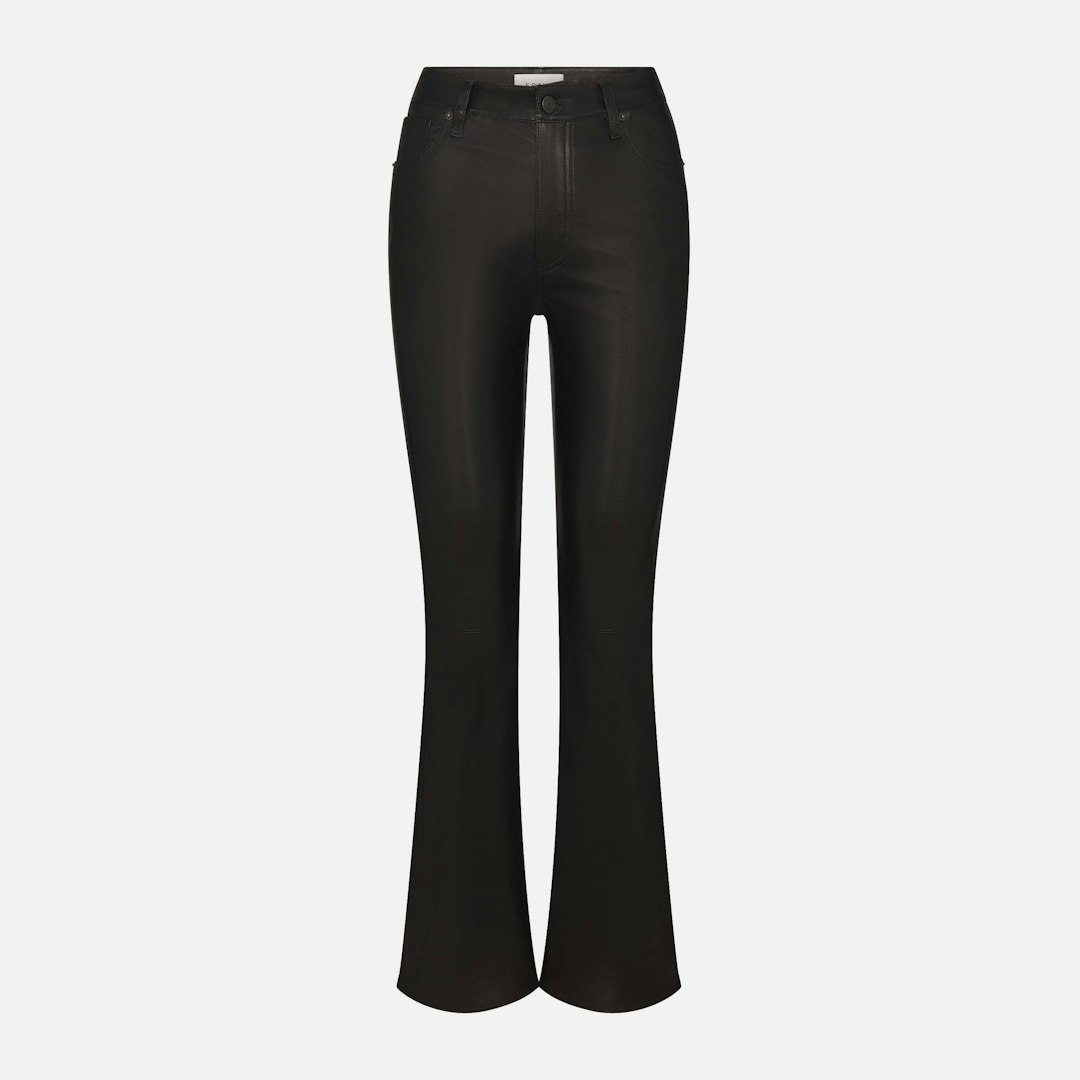 FRAME Women's The Leather Reboot Pants Black Size 28