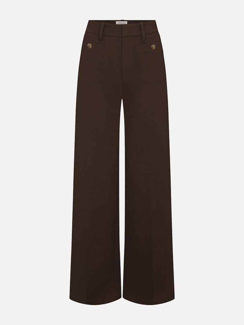 FRAME Women's The Slim Palazzo Trouser Pants Cashmere Size 14