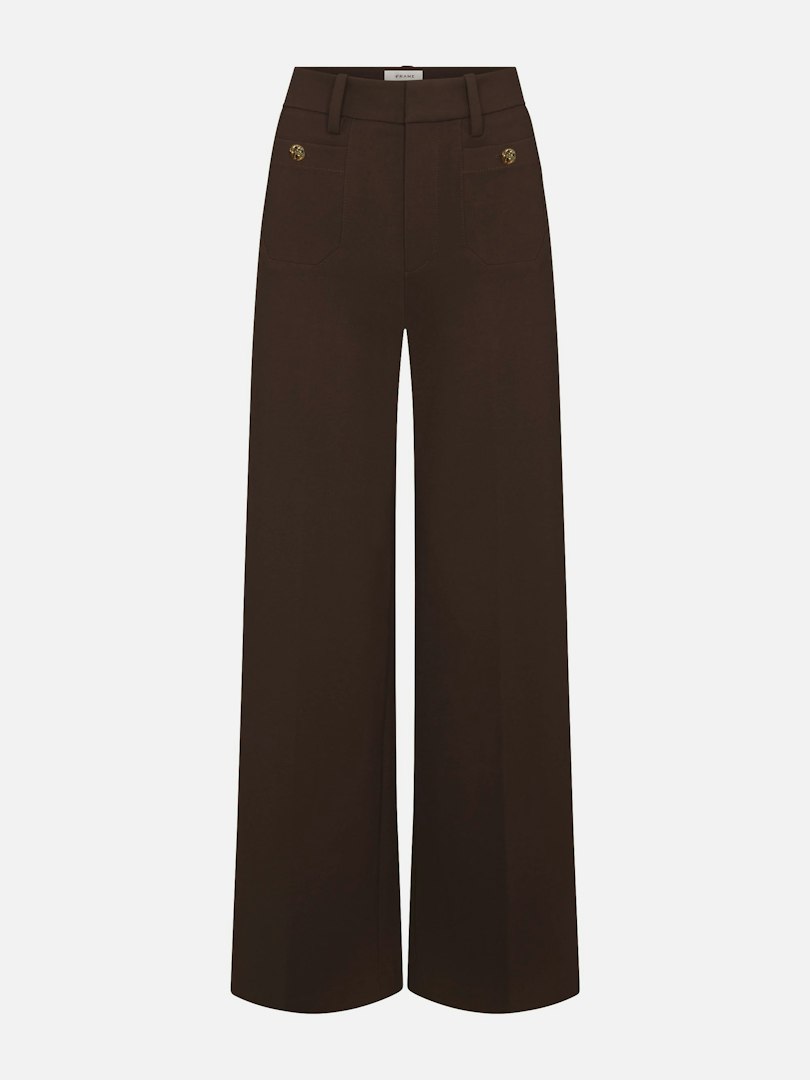 FRAME Women's The Pixie Slim Palazzo Trouser Pants Size 10