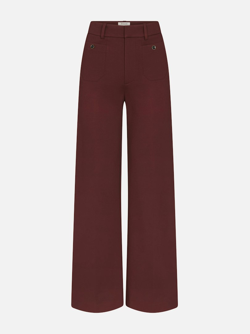 FRAME Women's The Slim Palazzo Trouser Modernist Pocket Pants Size 8