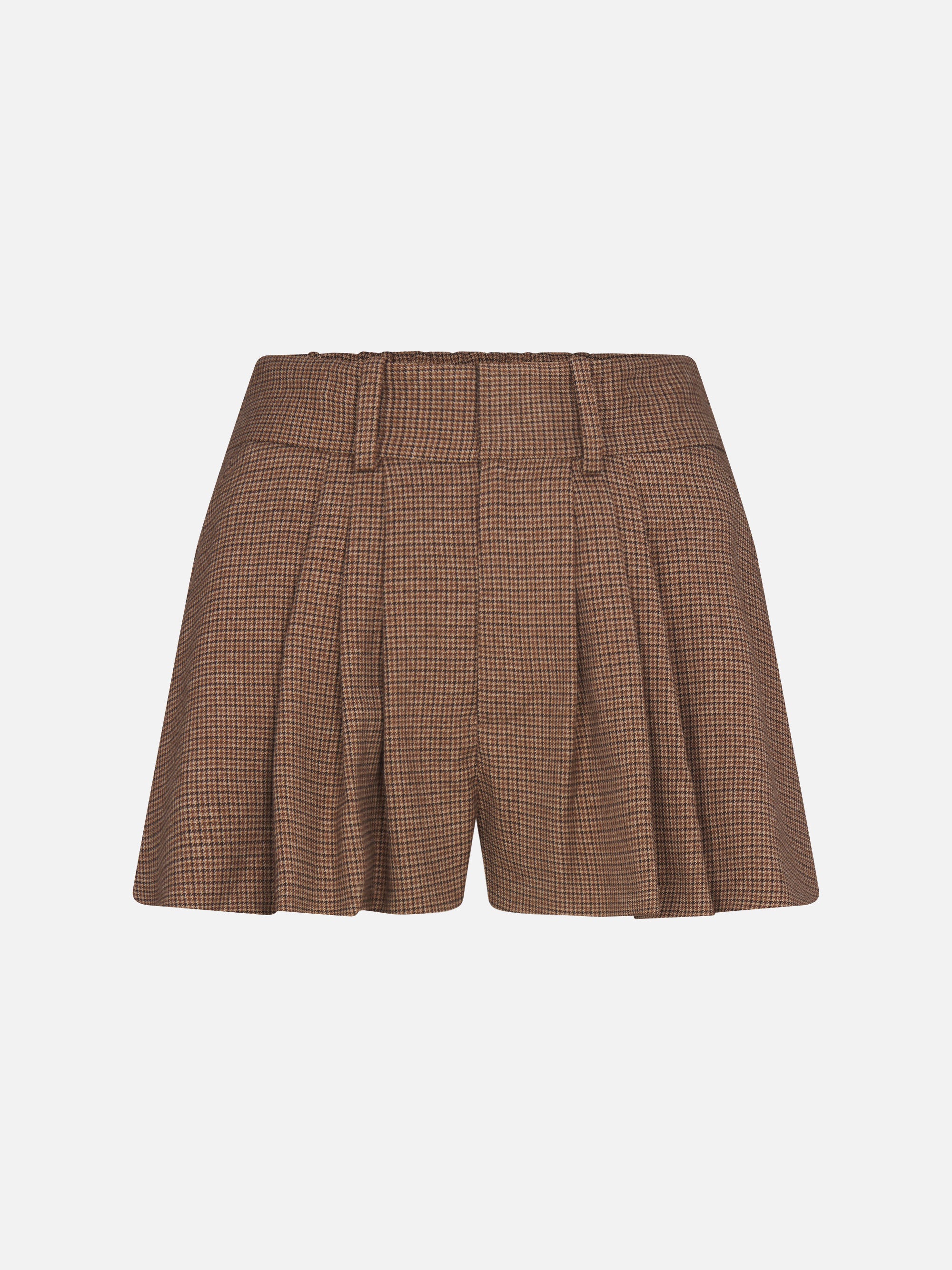 Frame The Refract Mini Shorts In Brown
