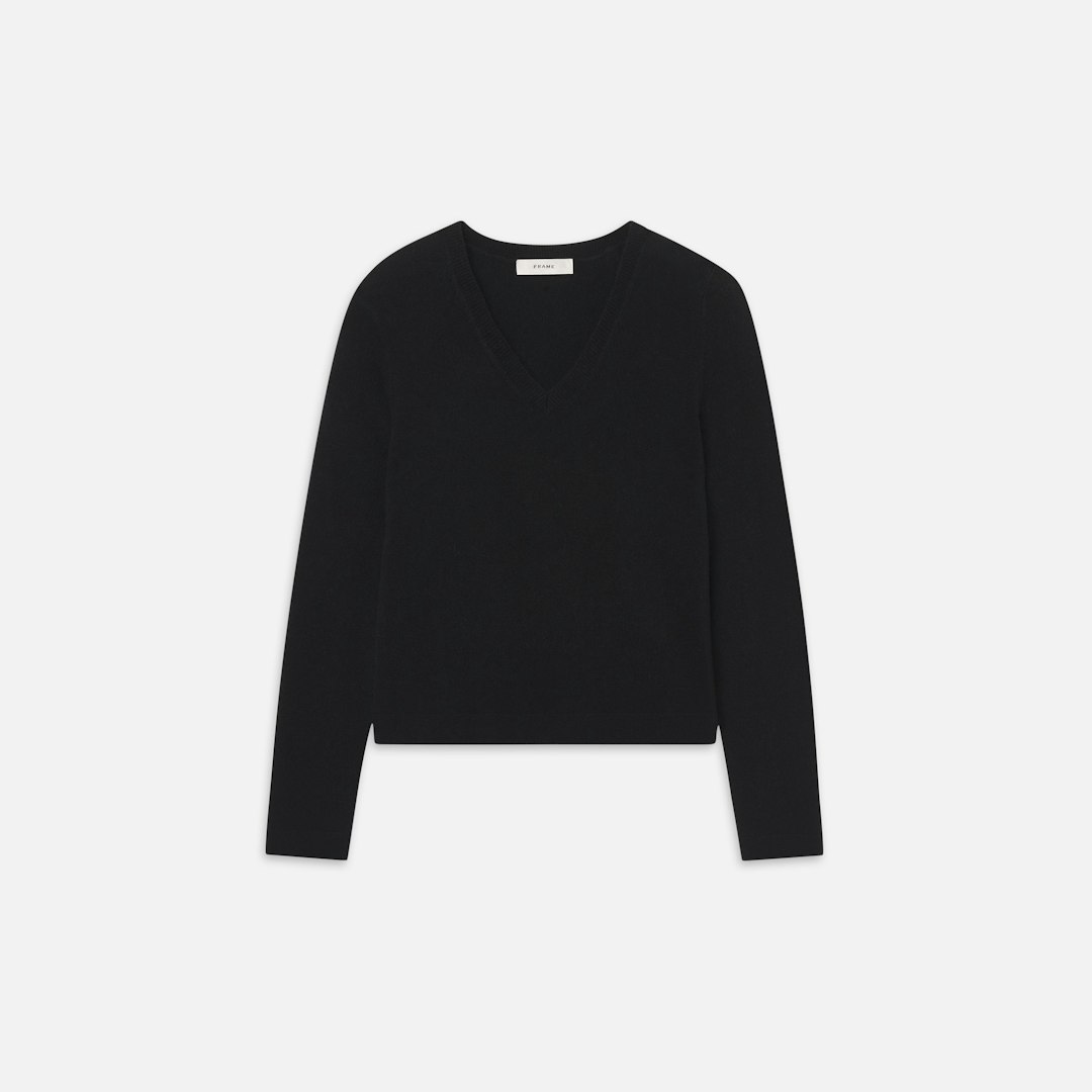 FRAME Women's The Everyday Cashmere V Neck Size Small