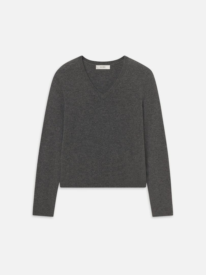 FRAME Women's The Everyday Cashmere V Neck Size Large
